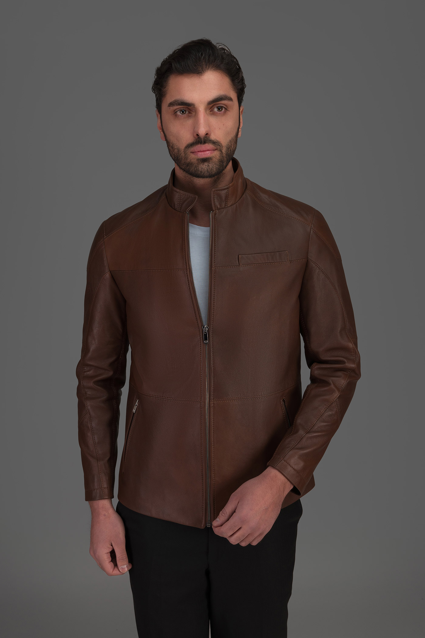 کاپشن چرم 270035